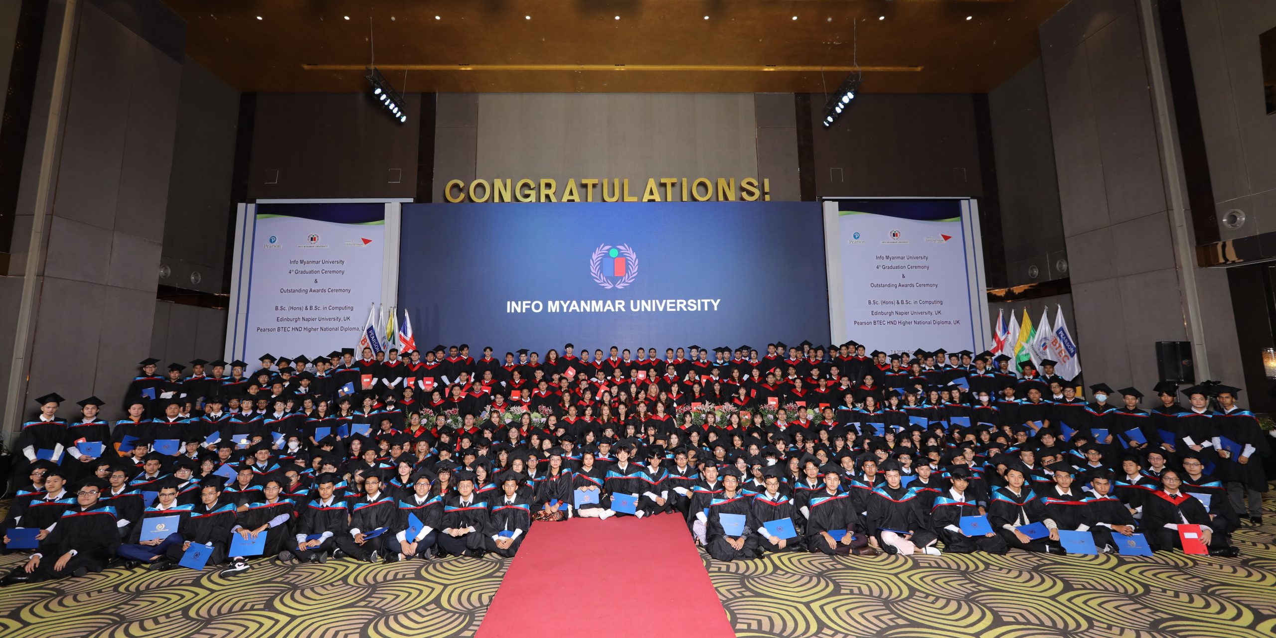 Graduation ceremony at Info Myanmar College
