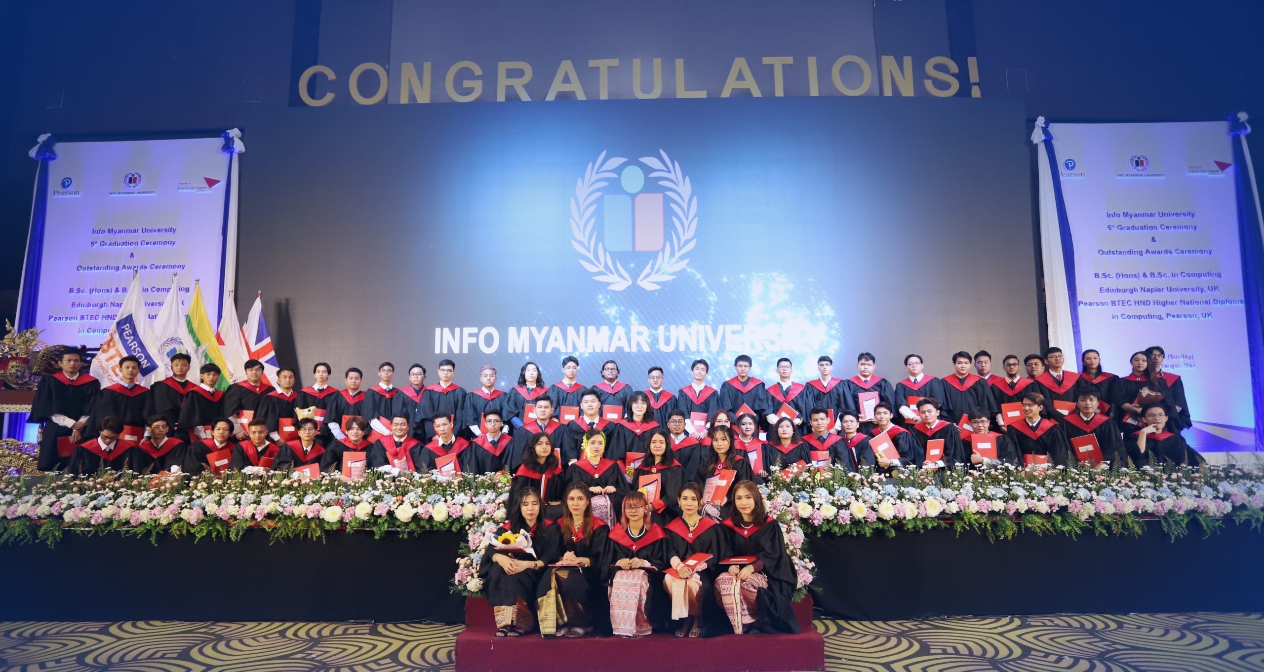 Graduation ceremony at Info Myanmar College