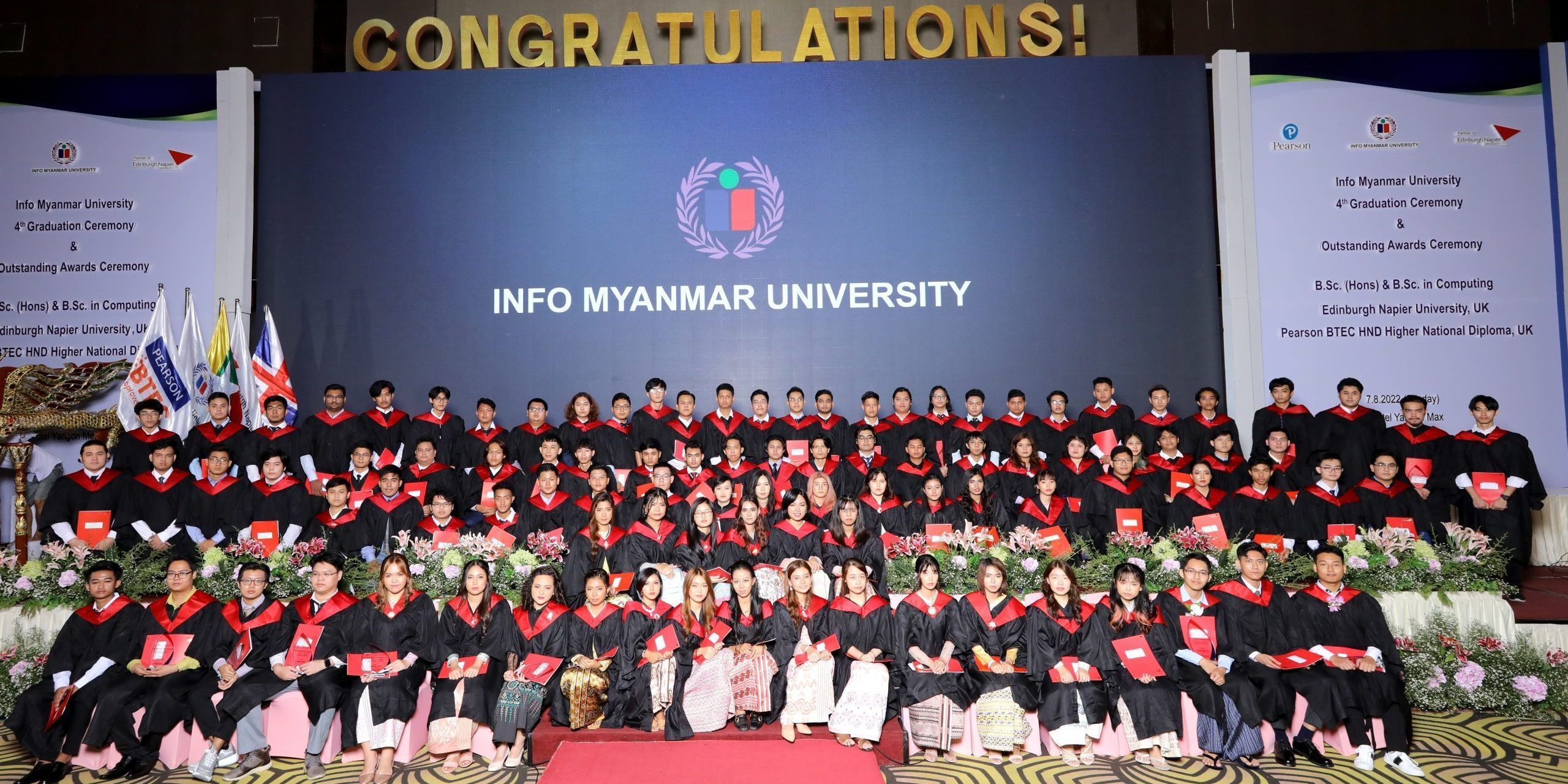 Graduation ceremony at Info Myanmar College