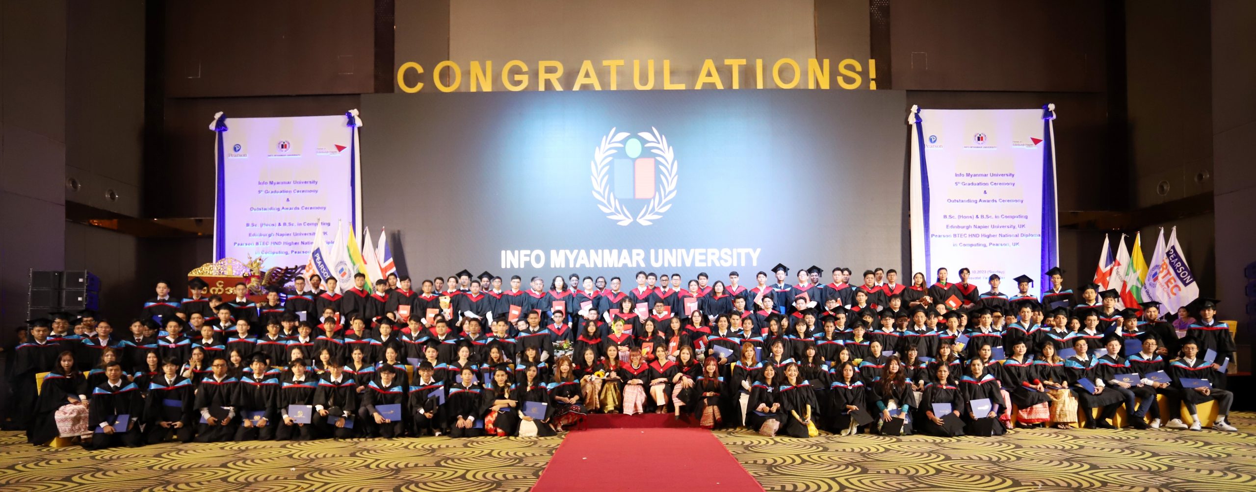 Graduation ceremony at Info Myanmar College